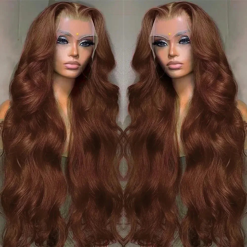 Chocolate Brown Lace Front Wigs 13X4 Body Wave Brown Lace Front Human Hair Wigs Hd 13X6 Lace Frontal Wig Colored Human Hair Wigs