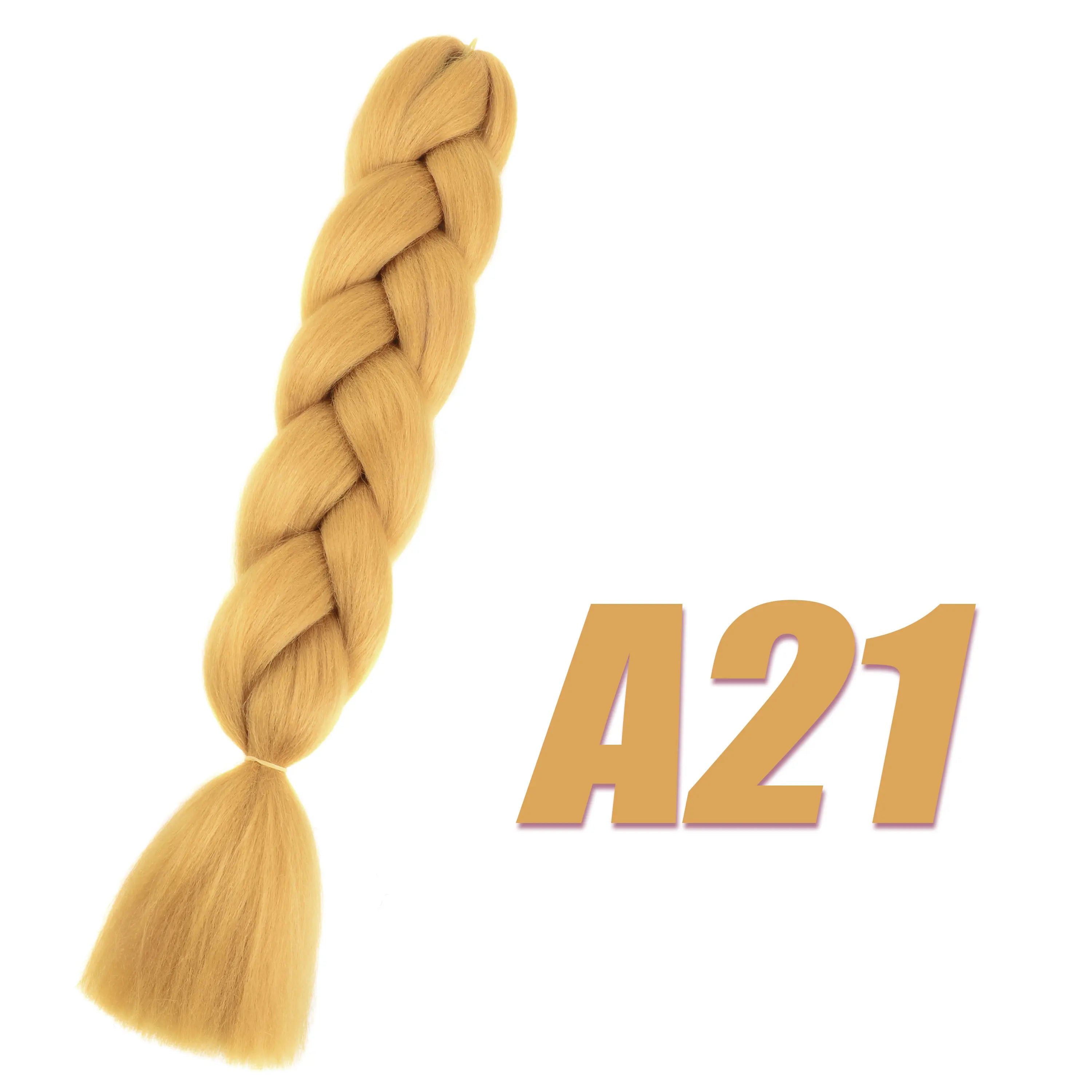 Synthetic Kanekalon Crochet Hair Braiding Hair Pre Stretched Curly Jumbo Braids Extensions Hair Accessories for Girls Braids