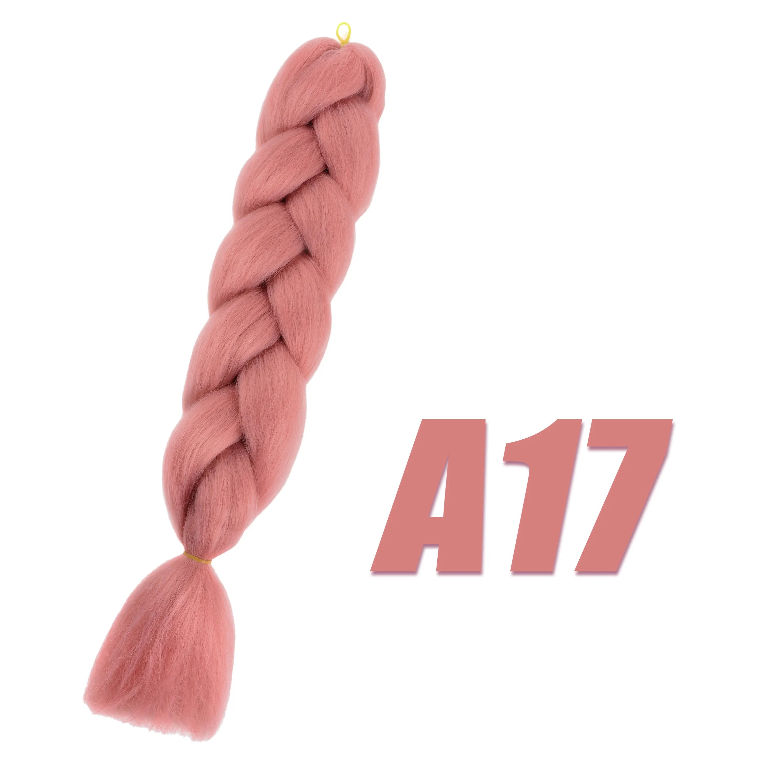 Synthetic Kanekalon Crochet Hair Braiding Hair Pre Stretched Curly Jumbo Braids Extensions Hair Accessories for Girls Braids