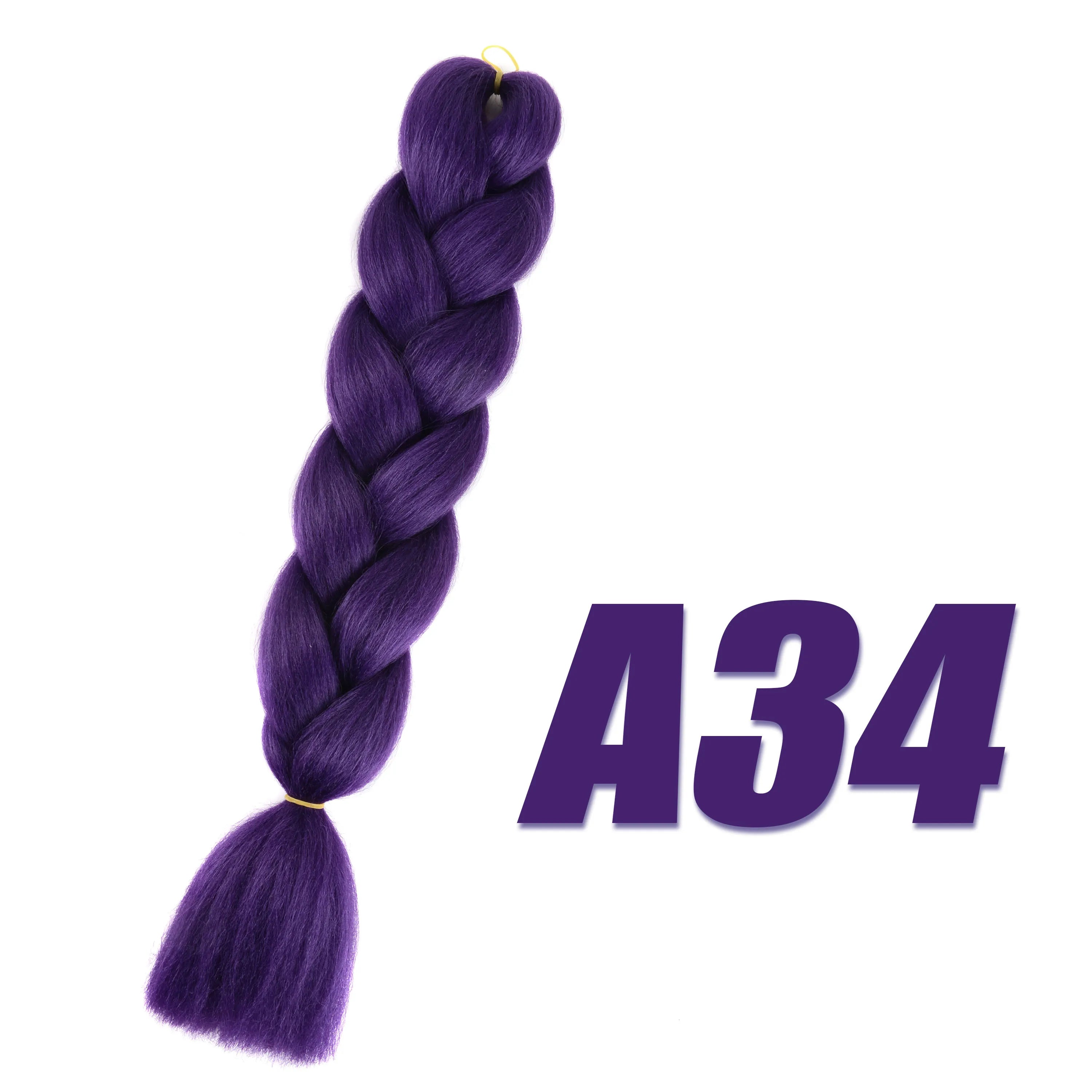 Synthetic Kanekalon Crochet Hair Braiding Hair Pre Stretched Curly Jumbo Braids Extensions Hair Accessories for Girls Braids