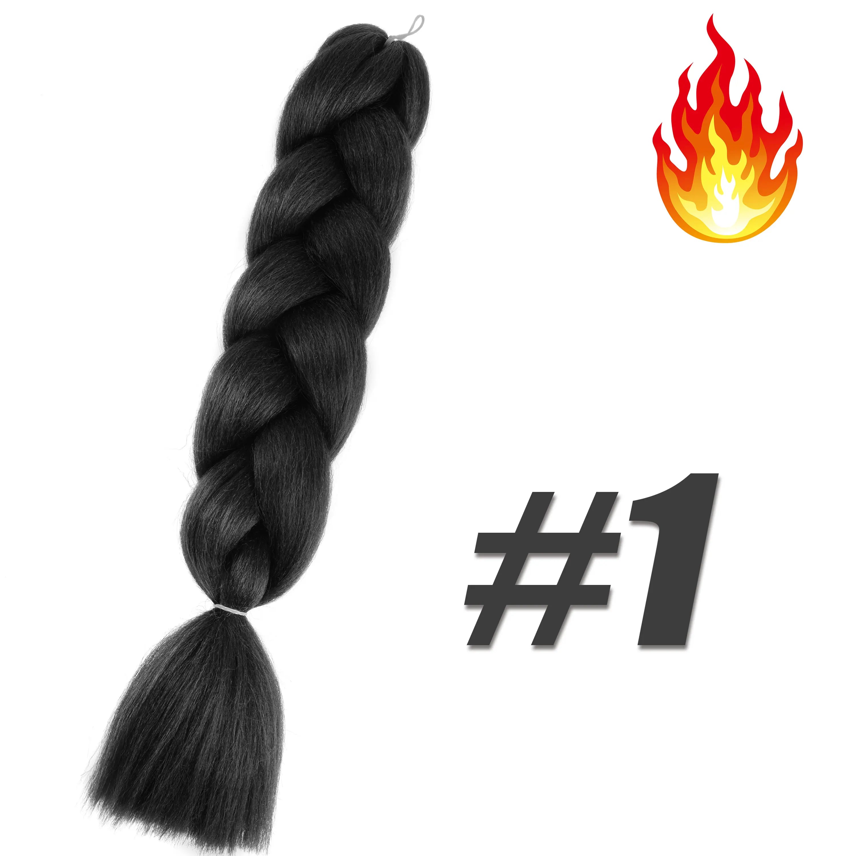 Synthetic Kanekalon Crochet Hair Braiding Hair Pre Stretched Curly Jumbo Braids Extensions Hair Accessories for Girls Braids