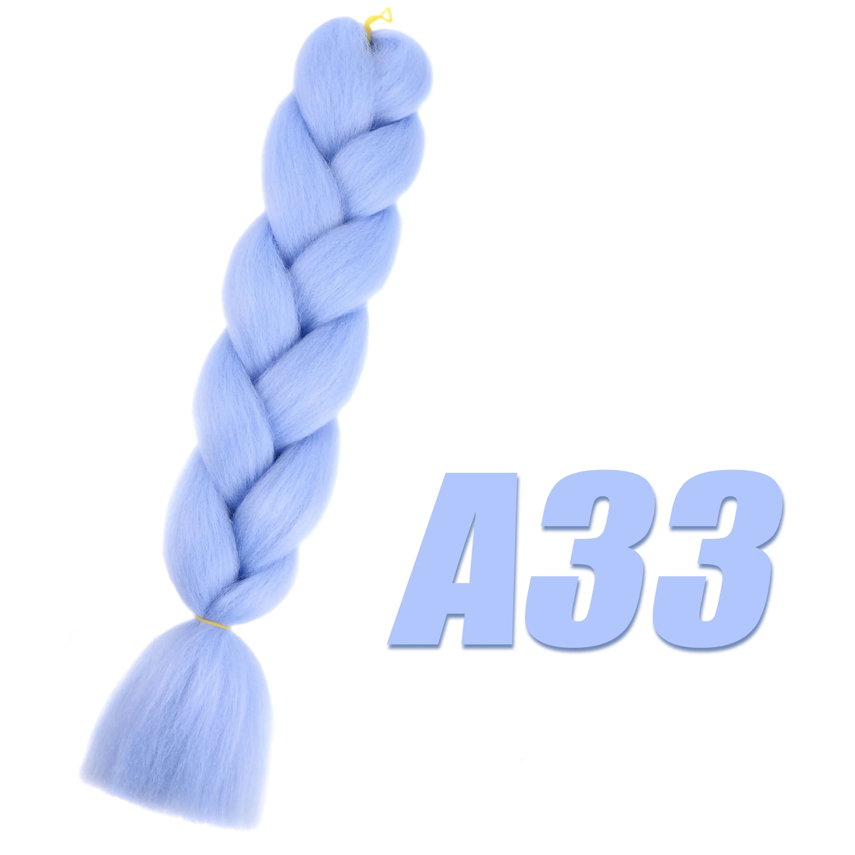 Synthetic Kanekalon Crochet Hair Braiding Hair Pre Stretched Curly Jumbo Braids Extensions Hair Accessories for Girls Braids