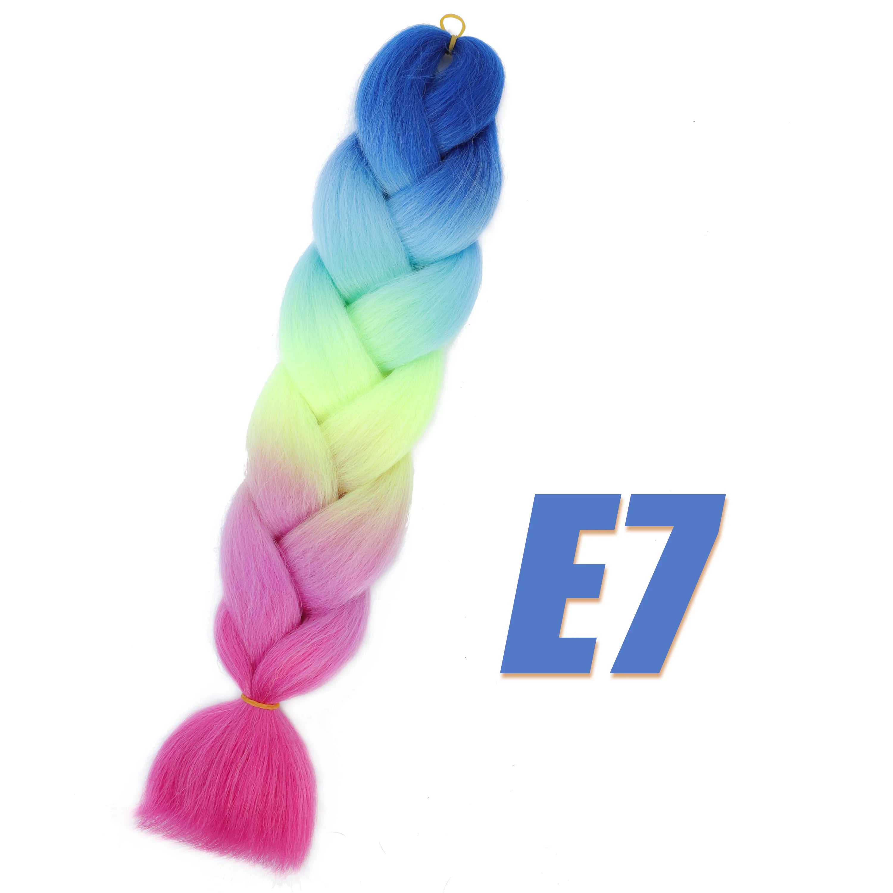 Synthetic Kanekalon Crochet Hair Braiding Hair Pre Stretched Curly Jumbo Braids Extensions Hair Accessories for Girls Braids