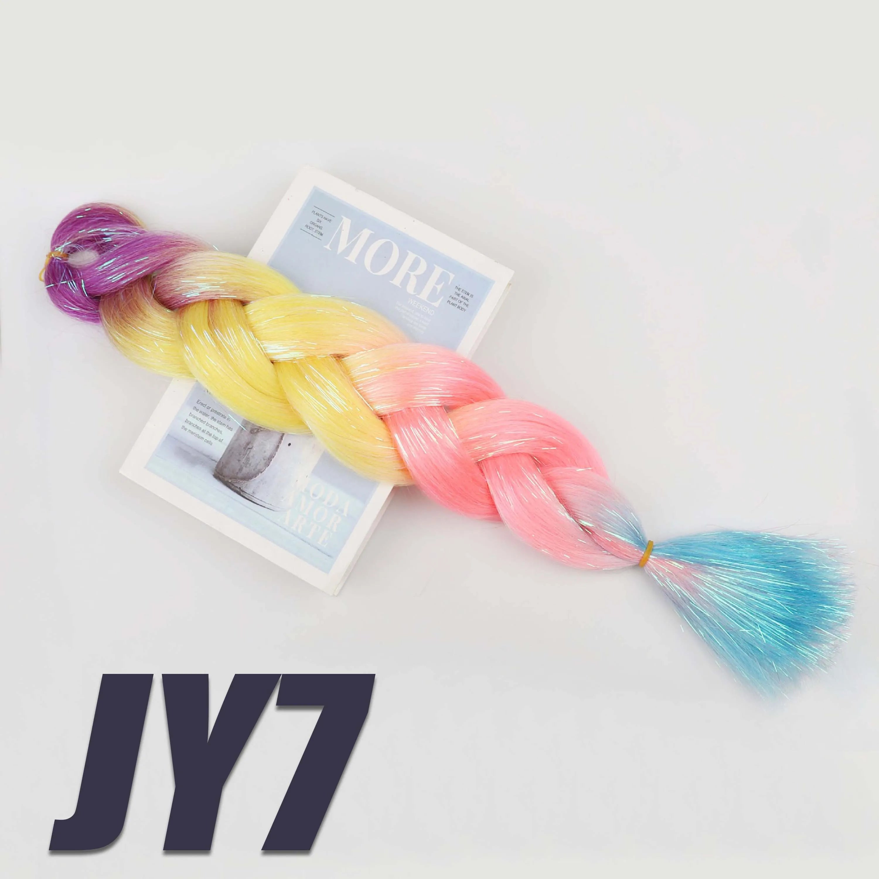 Synthetic Kanekalon Crochet Hair Braiding Hair Pre Stretched Curly Jumbo Braids Extensions Hair Accessories for Girls Braids