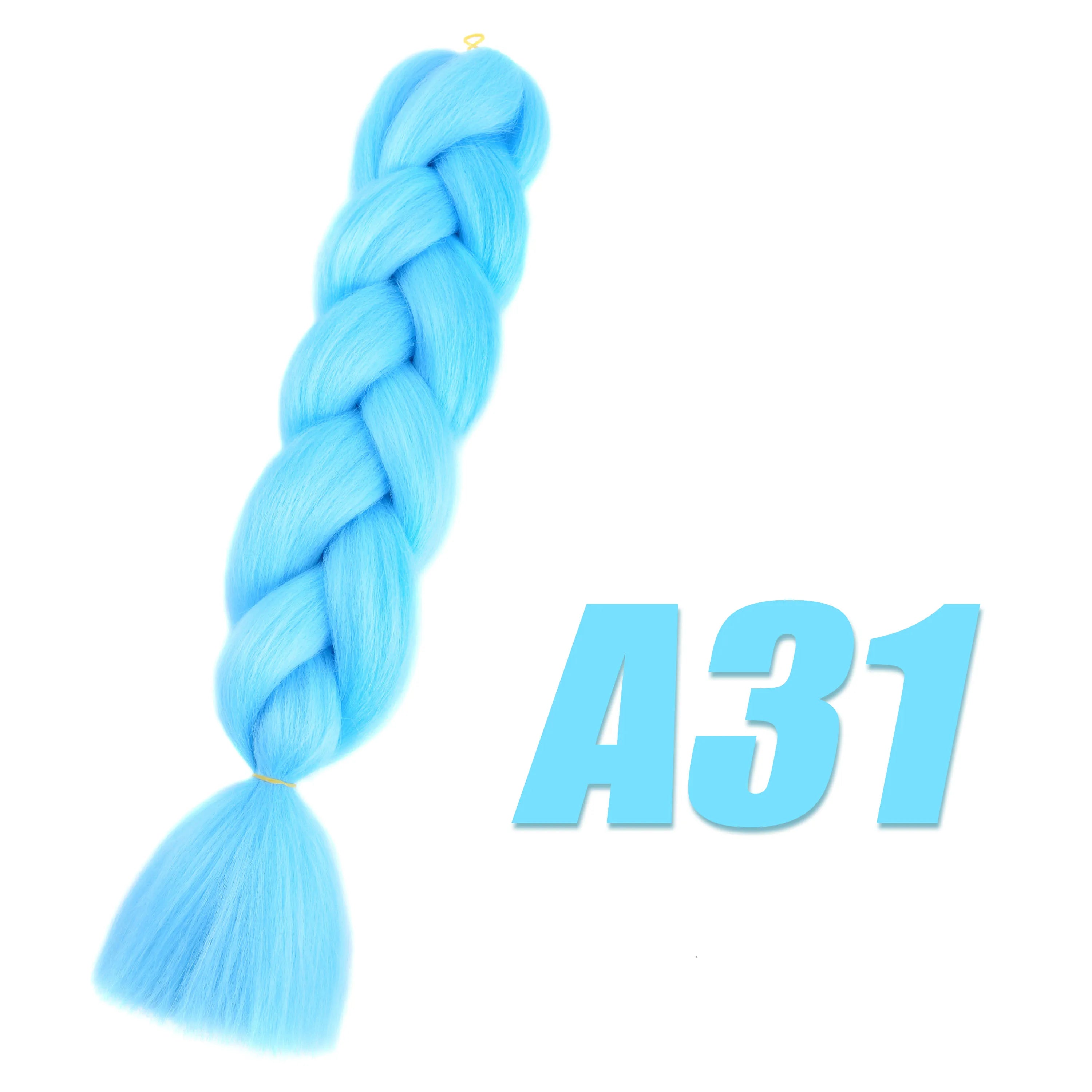 Synthetic Kanekalon Crochet Hair Braiding Hair Pre Stretched Curly Jumbo Braids Extensions Hair Accessories for Girls Braids