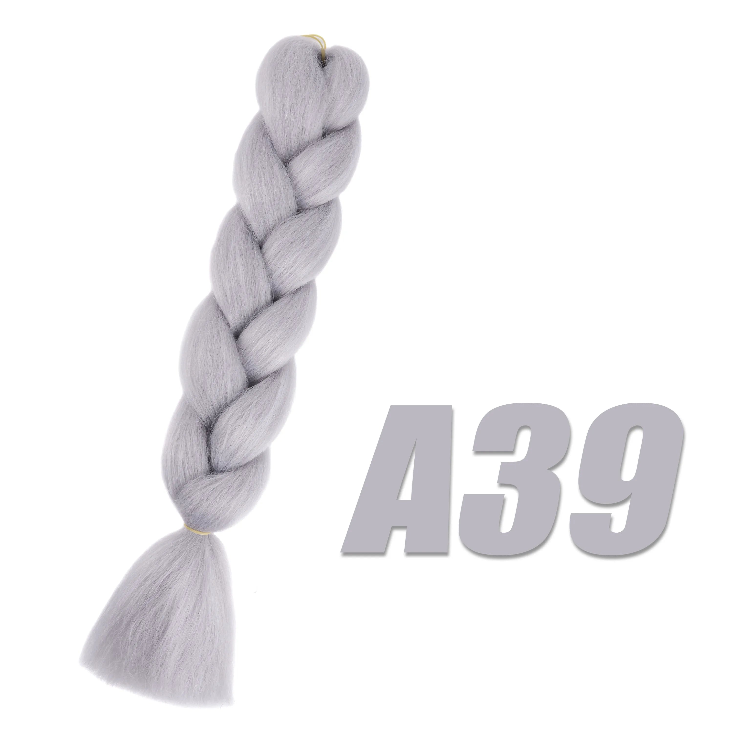 Synthetic Kanekalon Crochet Hair Braiding Hair Pre Stretched Curly Jumbo Braids Extensions Hair Accessories for Girls Braids