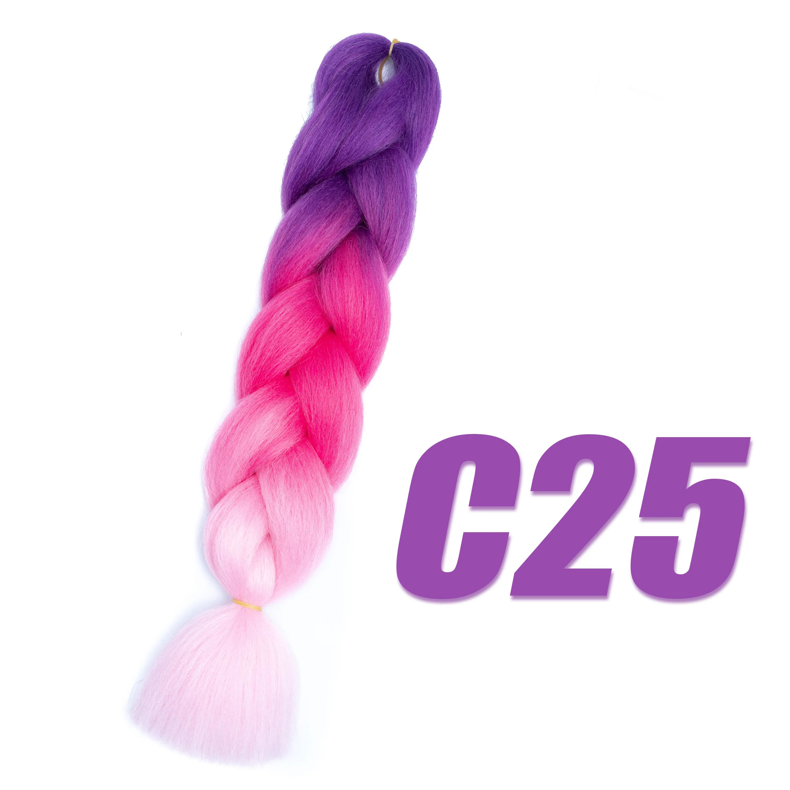 Synthetic Kanekalon Crochet Hair Braiding Hair Pre Stretched Curly Jumbo Braids Extensions Hair Accessories for Girls Braids
