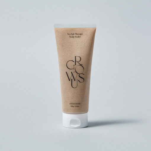 GROWUS Sea Salt Therapy Scalp Scaler 250g - Deep Cleansing Exfoliating Scrub