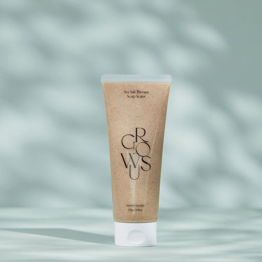 GROWUS Sea Salt Therapy Scalp Scaler 250g - Deep Cleansing Exfoliating Scrub