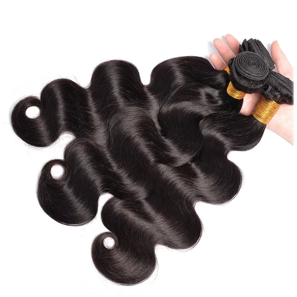 Body Wave Human Hair Bundle Brazilian Remy Hair Weave Raw Virgin Hair Extensions 1 3 4 Bundles Deal Weft Double Drawn Wholesale