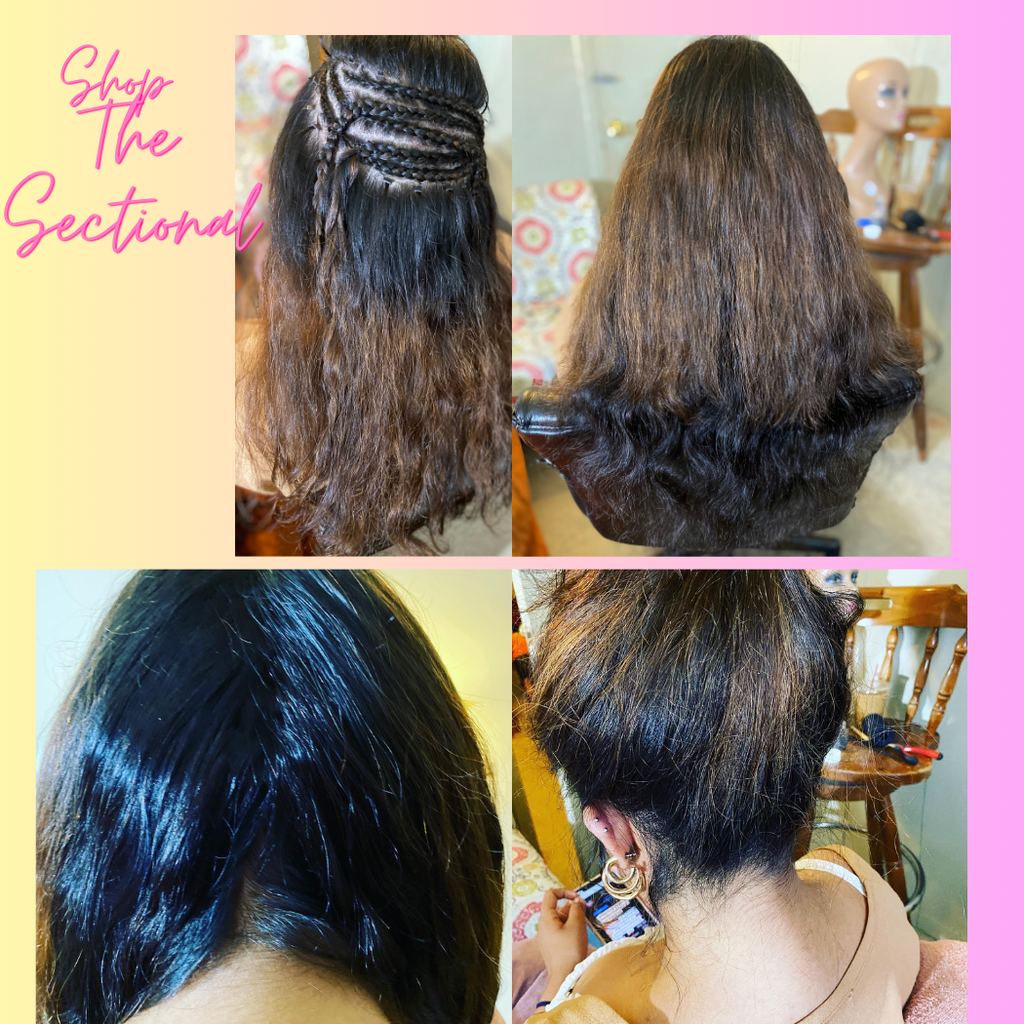 The Sectional Hair Blender  /  Pre-Wefted Sew-In Hair Weaving System  / Custom wig making