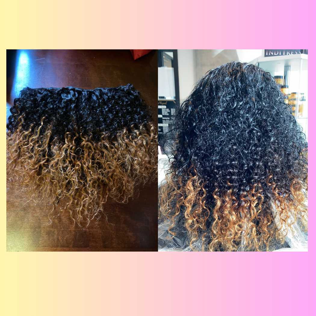 The Sectional Hair Blender  /  Pre-Wefted Sew-In Hair Weaving System  / Custom wig making