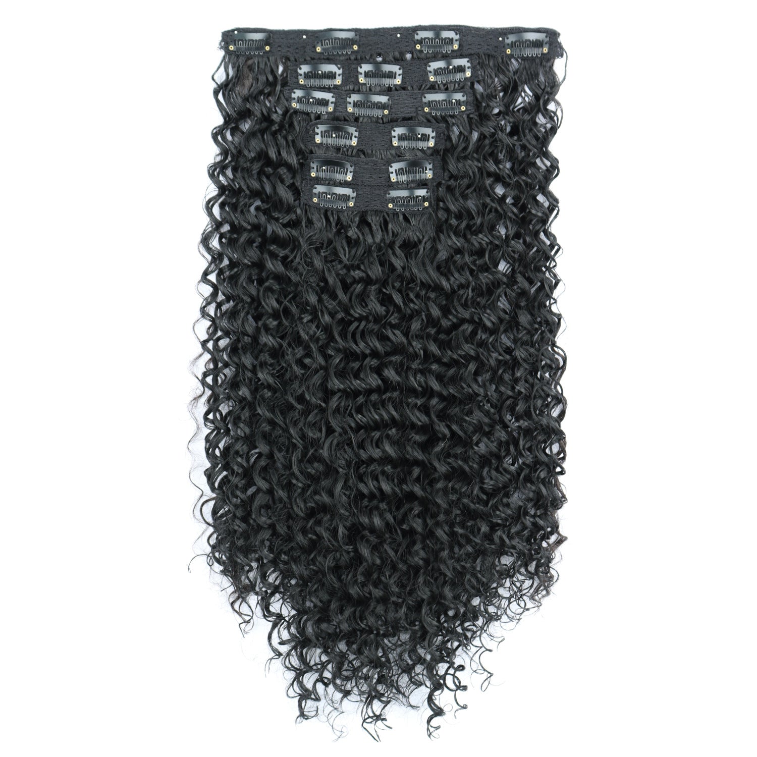 Long Curly Clip-In Natural synthetic Extensions