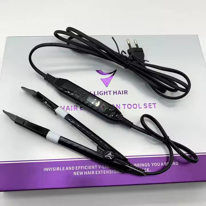 V-Light Hair Extension Tool Kit - Professional Salon Application System