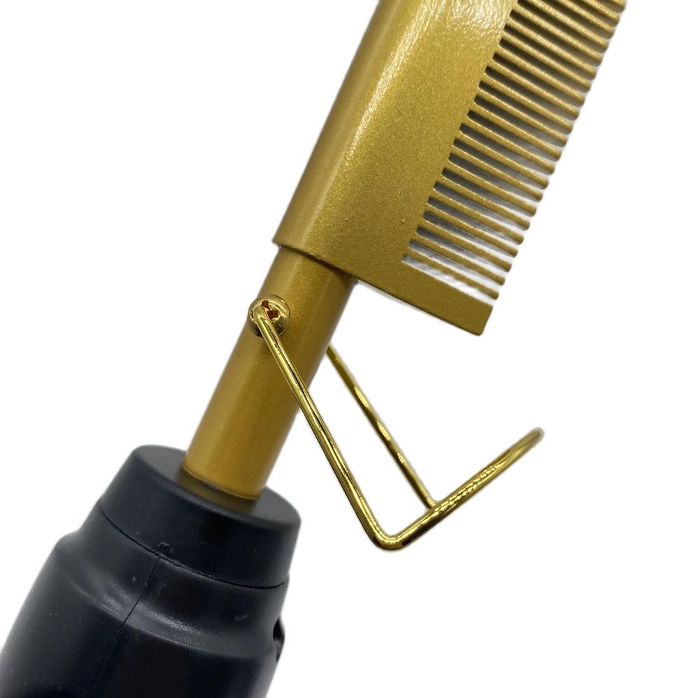Electric Hot Comb Hair Straightener Brush - Professional Pressing Comb Styling Tool