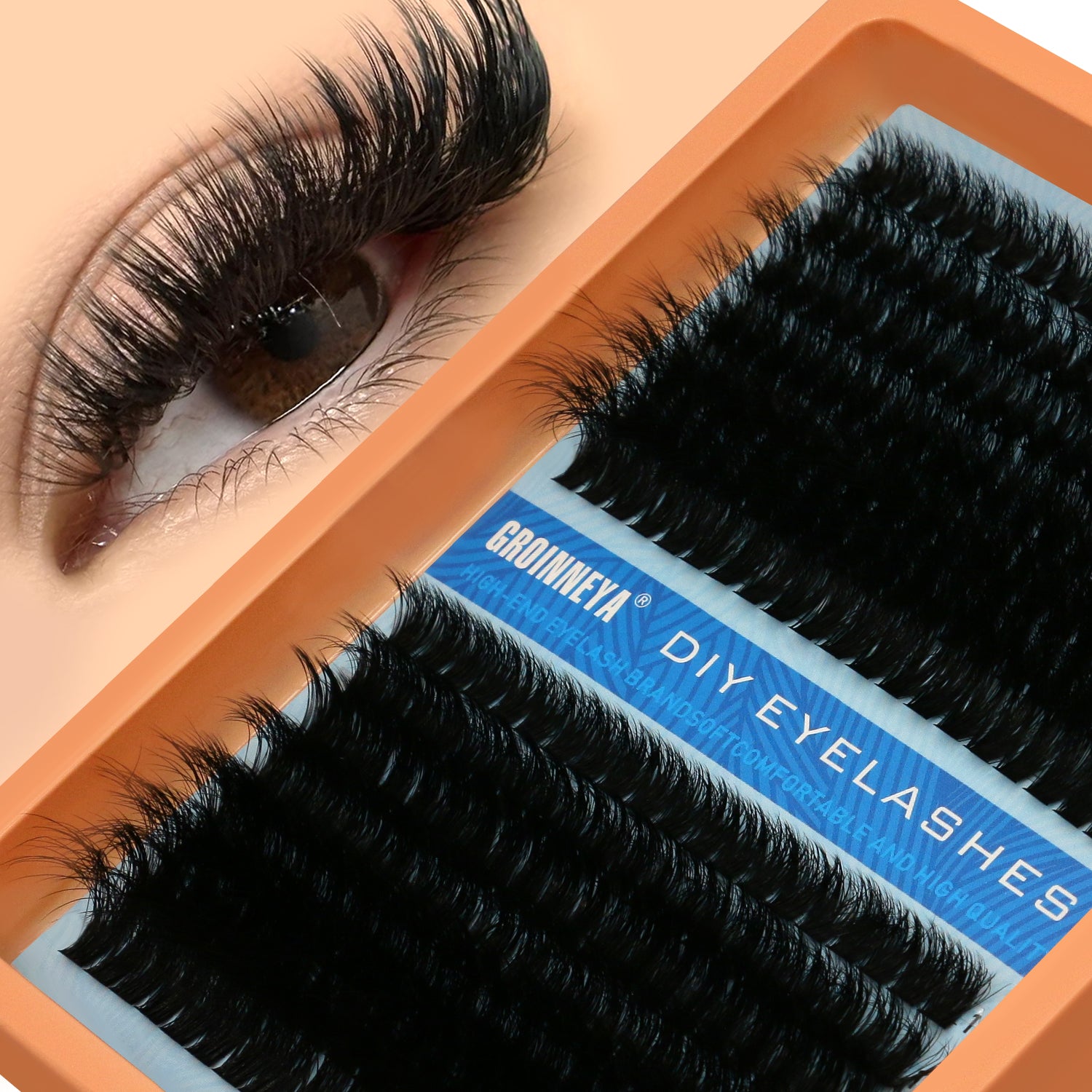 Fluffy Lash Clusters - D/DD Curl Wispy Individual DIY Eyelash Extensions