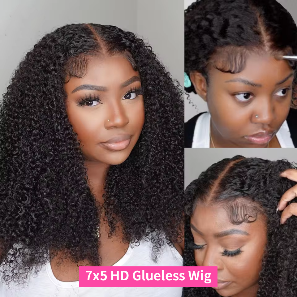 250% Kinky Curly HD Lace Frontal Wig | Glueless Wear & Go | 6x4 /7x5/& 13x6 Closure/Frontal