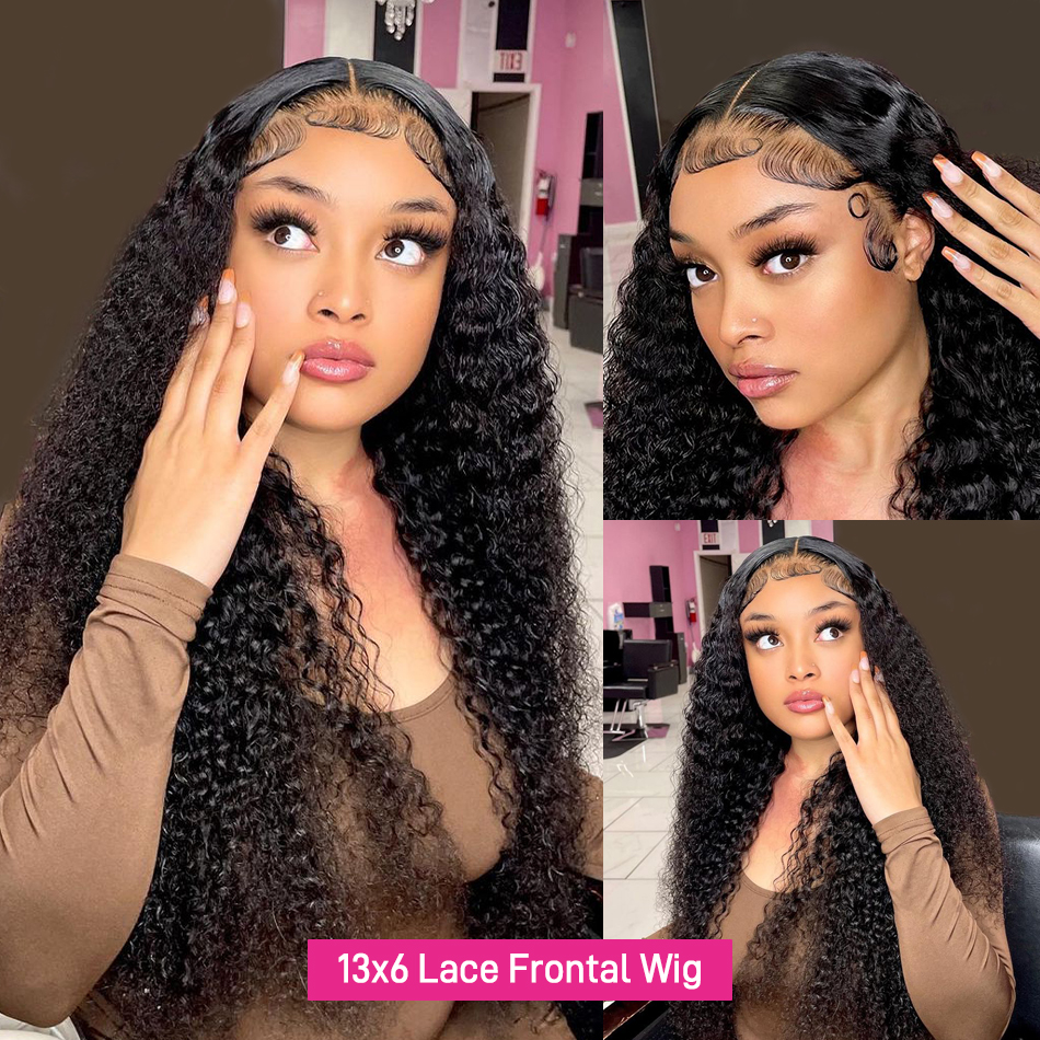 250% Kinky Curly HD Lace Frontal Wig | Glueless Wear & Go | 6x4 /7x5/& 13x6 Closure/Frontal