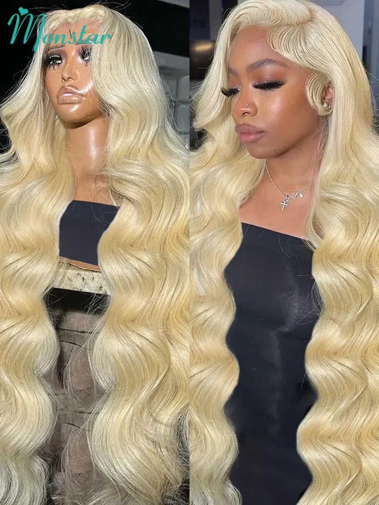 613 Blonde Body Wave Human Hair  Lace Front Wig - Premium Brazilian Virgin Hair