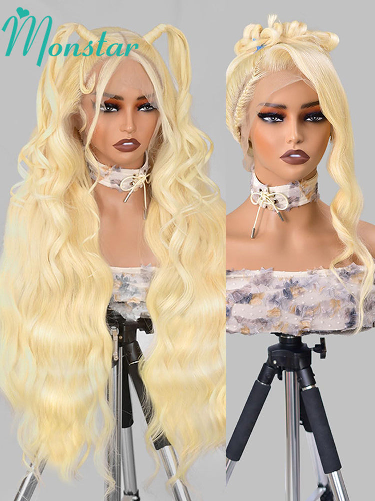 613 Blonde Body Wave Human Hair  Lace Front Wig - Premium Brazilian Virgin Hair