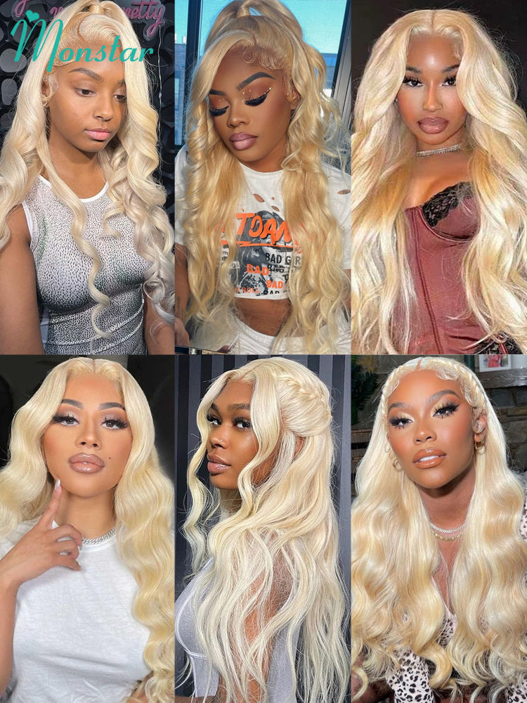 613 Blonde Body Wave Human Hair  Lace Front Wig - Premium Brazilian Virgin Hair