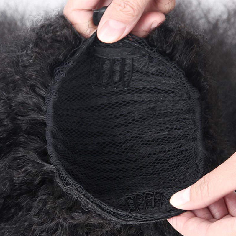 Yaki Straight Drawstring Ponytail Extension | Synthetic | 1B & #4 | 14 & 30 Inch