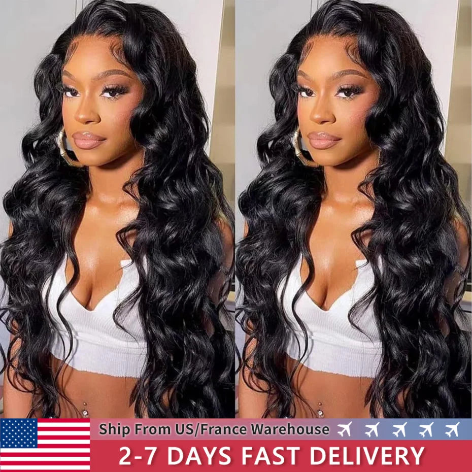 Body Wave Human Hair Wigs 13X4 Hd Lace Front Human Hair Wig 100% Human Hair Wigs Pre Plucked Bleached Knots Wigs Human Hair