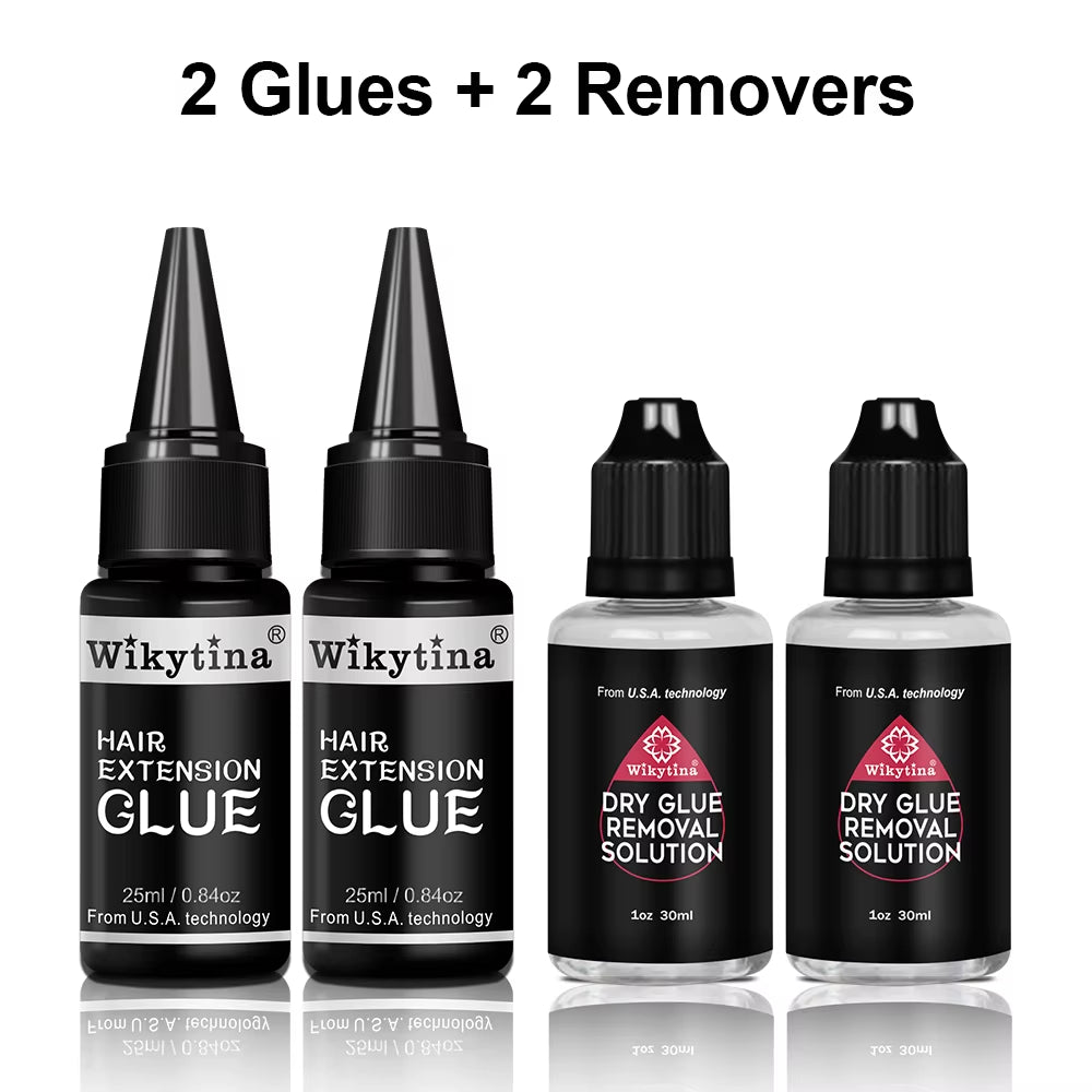 UV Light Hair Extension Kit 2025 with V Light Tools Glue and Curing Lighter for Professional Hair Extensions at Home or Salon