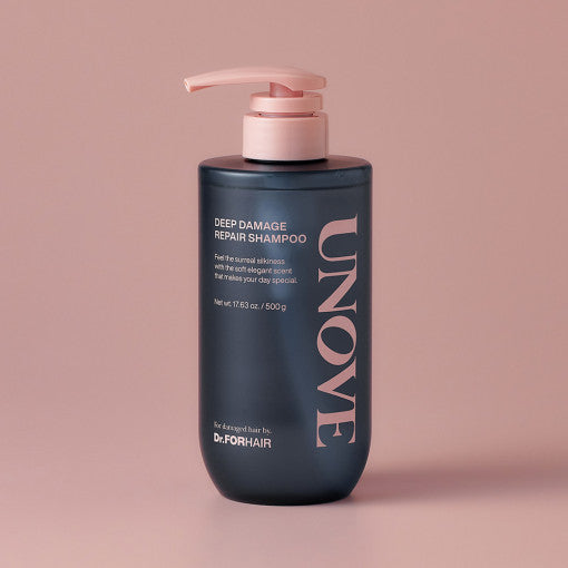 UNOVE Deep Damage Repair Shampoo 500ml - Amino Acid Strengthening Formula
