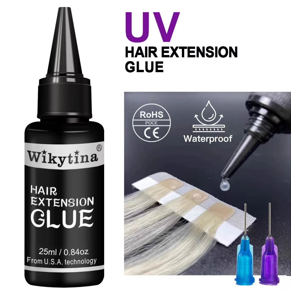 UV V Light Hair Extension Glue 25Ml Invisible Seamless Remover Long Lasting Salon Styling Tool Best Seller