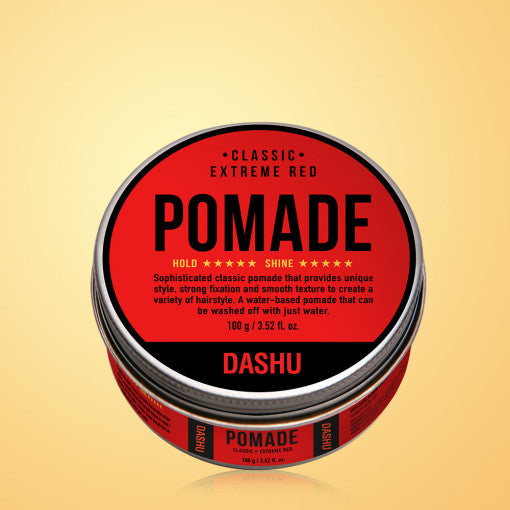 DASHU Classic Extreme Red Pomade 100g - Natural Ingredients Strong Hold