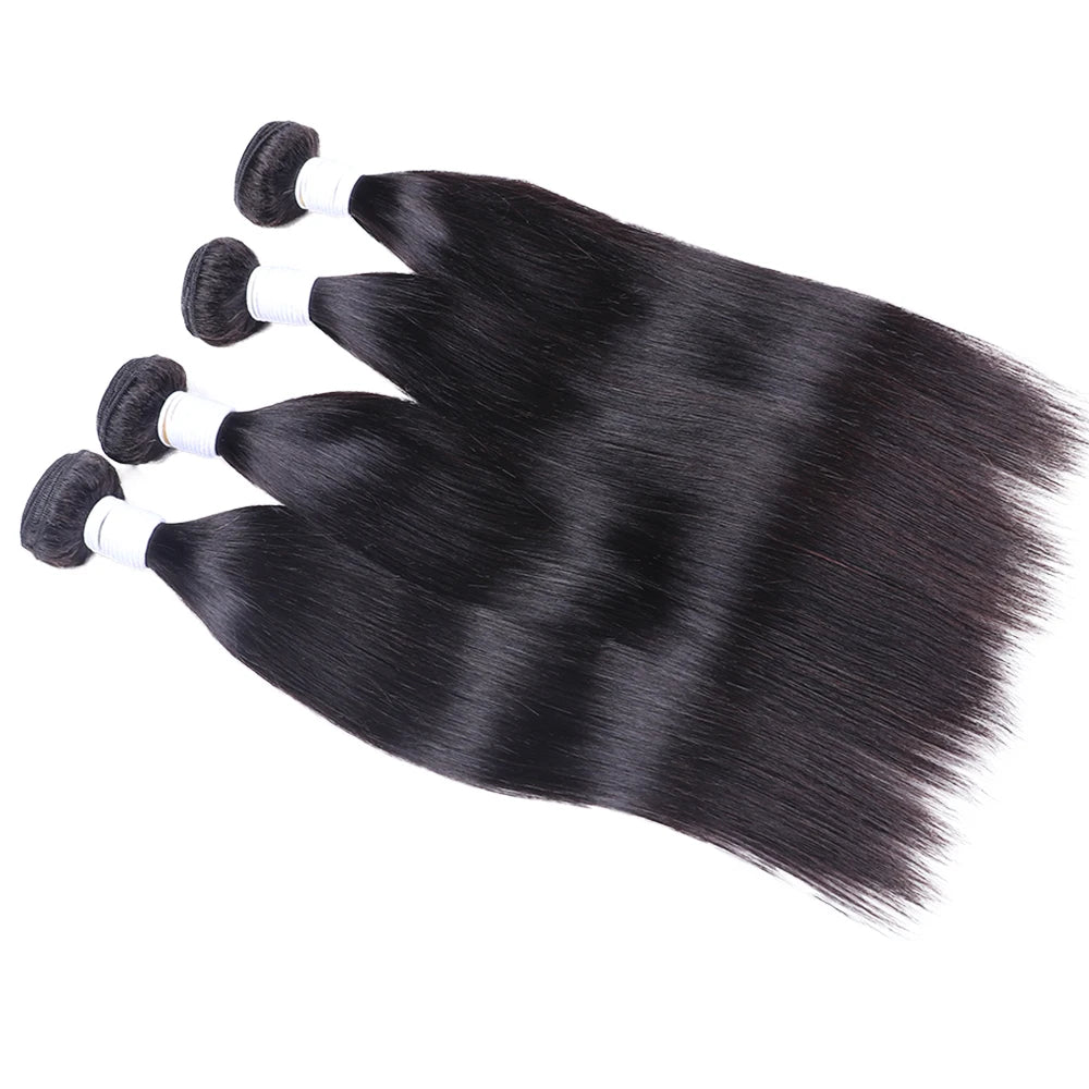 Straight Human Hair Bundles Brazilian Weave Human Hair Bundles 30 40 Inch Bundles Human Hair Remy Hair Extensions