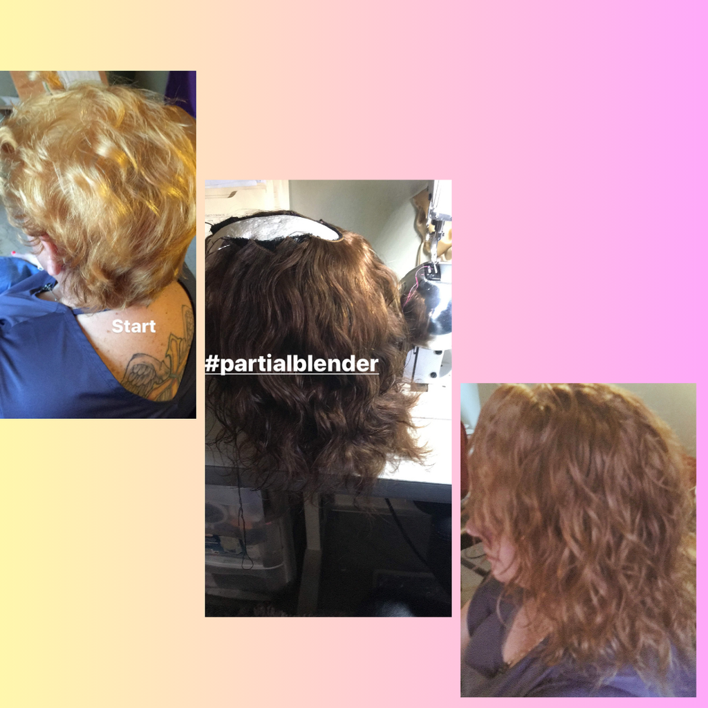 The Sectional Hair Blender  /  Pre-Wefted Sew-In Hair Weaving System  / Custom wig making