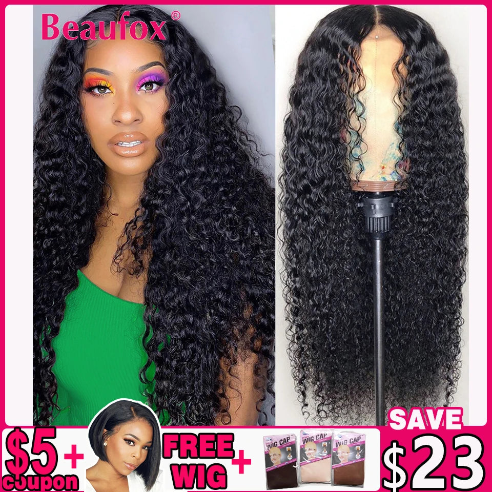 Brazilian Water Wave Lace Front Human Hair Wigs for Women Curly Lace Frontal Wigs Human Hair Preplucked with Baby Hair