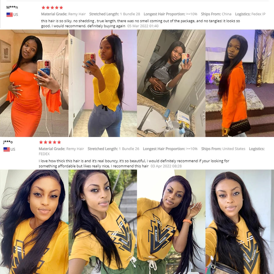 26Inch Human Hair Bundles 10A Brazilian Raw Hair Weave Bundles 30 38 40 Inch Straight Human Hair Bundles Hair Extensions