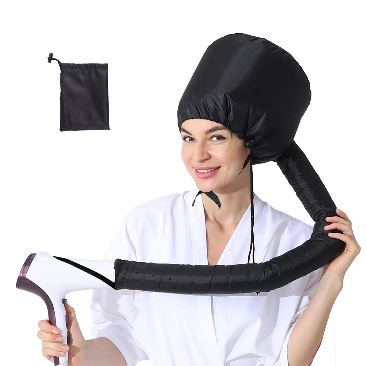 Professional Hair Dryer Styling Hat - Warm Air Drying Cap for Perms