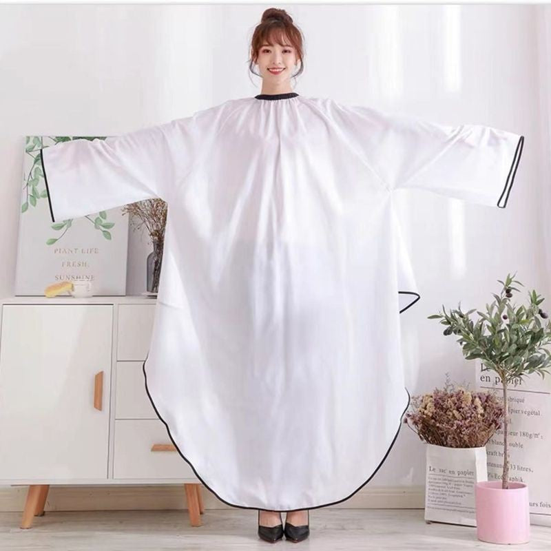 Long Sleeve Salon Cape - High-End Anti-Static Hair Cutting Cloth