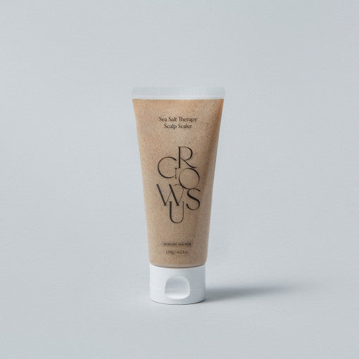 GROWUS Sea Salt Therapy Scalp Scaler 120g - Deep Cleansing Exfoliating Scrub