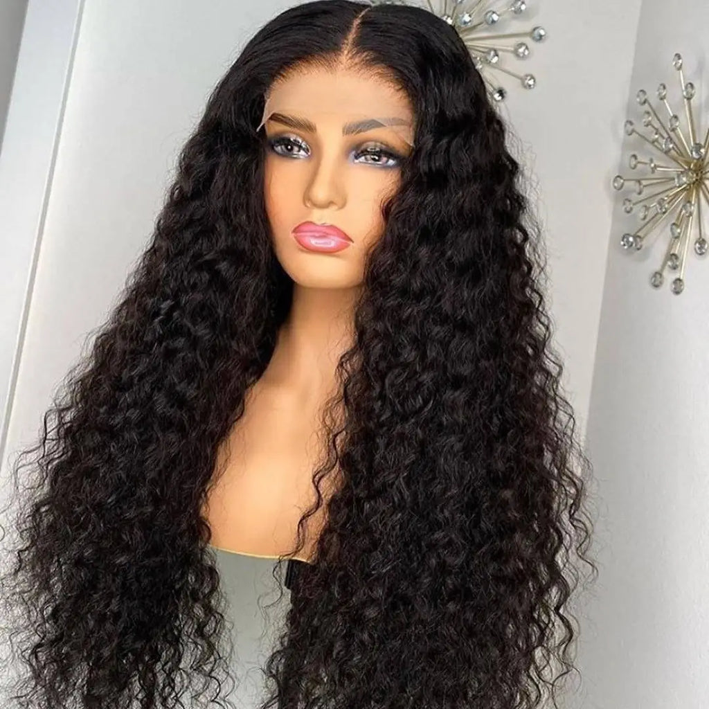 Brazilian Water Wave Lace Front Human Hair Wigs for Women Curly Lace Frontal Wigs Human Hair Preplucked with Baby Hair