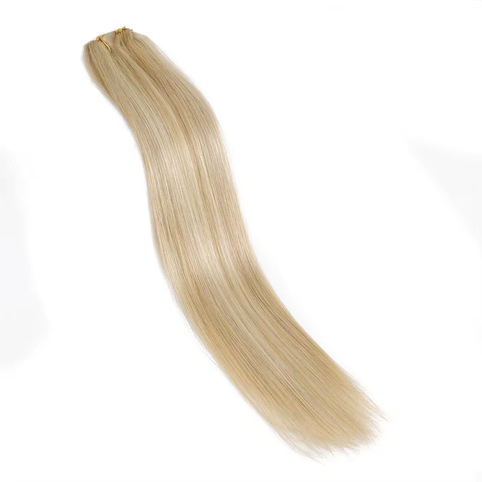 Clip in Hair Extension Human Hair Hightlight Seamless Clip Ins Human Hair Real Hair Extensions Human Hair 70G 6PCS