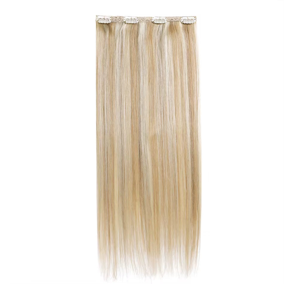 Clip in Hair Extension Human Hair Hightlight Seamless Clip Ins Human Hair Real Hair Extensions Human Hair 70G 6PCS