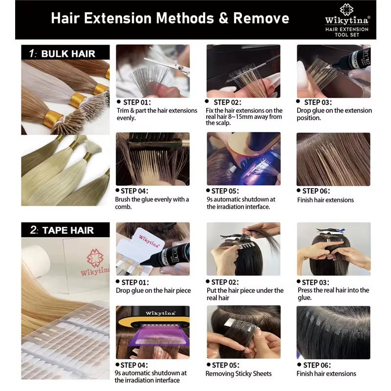 UV V Light Hair Extension Glue 25Ml Invisible Seamless Remover Long Lasting Salon Styling Tool Best Seller