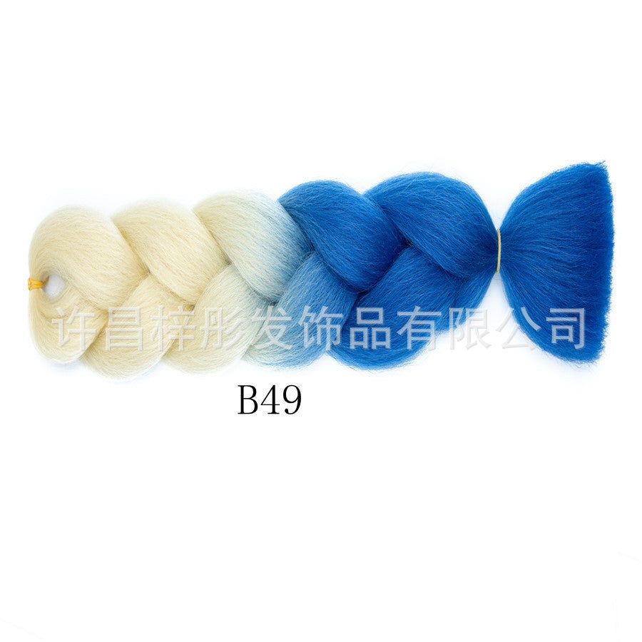 Gradient Ombre Jumbo Braids - Synthetic Big Braids for Box Braids & Protective Styles