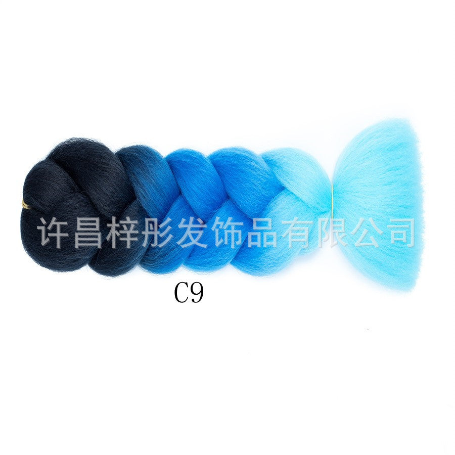 Gradient Ombre Jumbo Braids - Synthetic Big Braids for Box Braids & Protective Styles