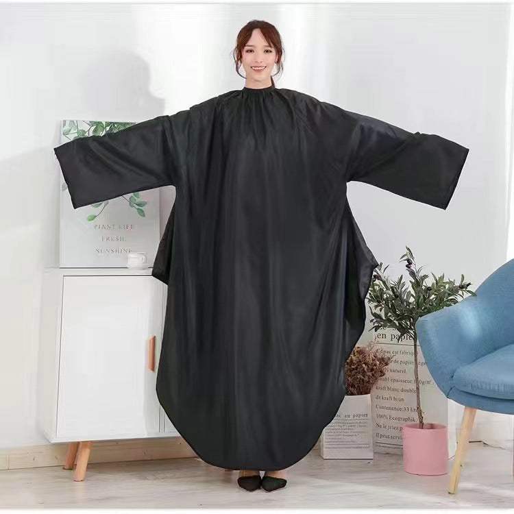 Long Sleeve Salon Cape - High-End Anti-Static Hair Cutting Cloth