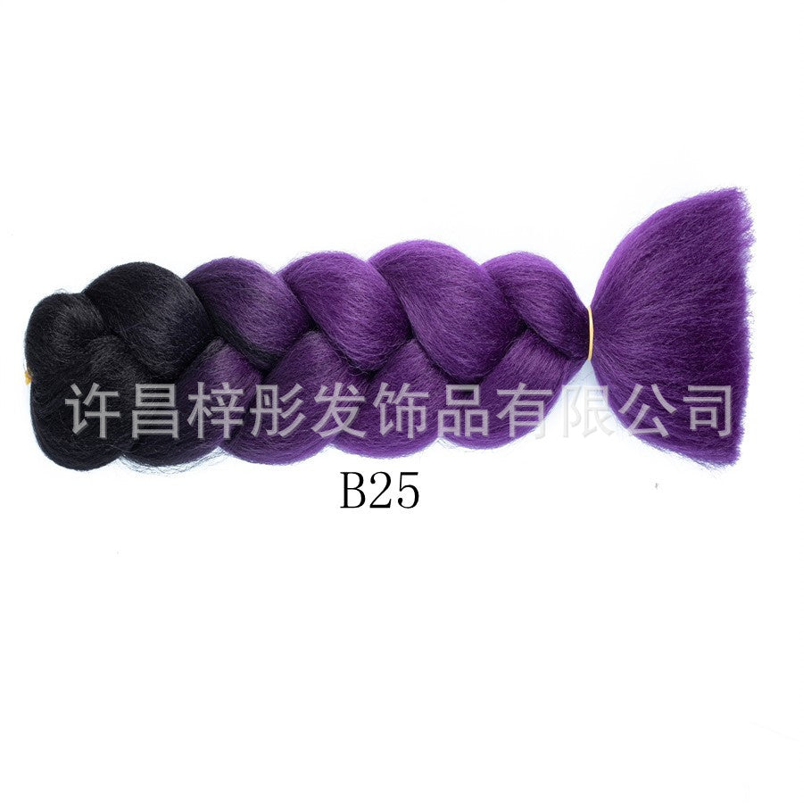 Gradient Ombre Jumbo Braids - Synthetic Big Braids for Box Braids & Protective Styles