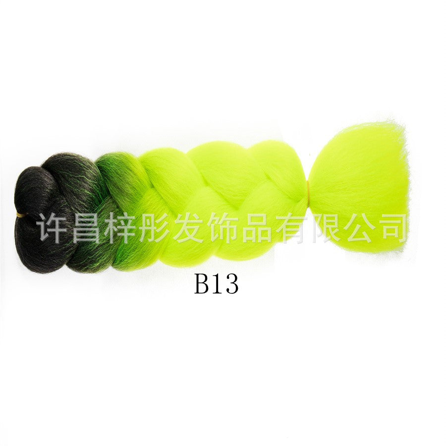 Gradient Ombre Jumbo Braids - Synthetic Big Braids for Box Braids & Protective Styles