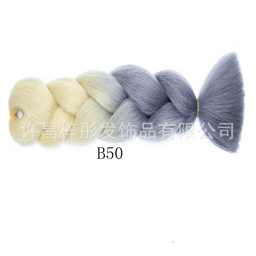 Gradient Ombre Jumbo Braids - Synthetic Big Braids for Box Braids & Protective Styles