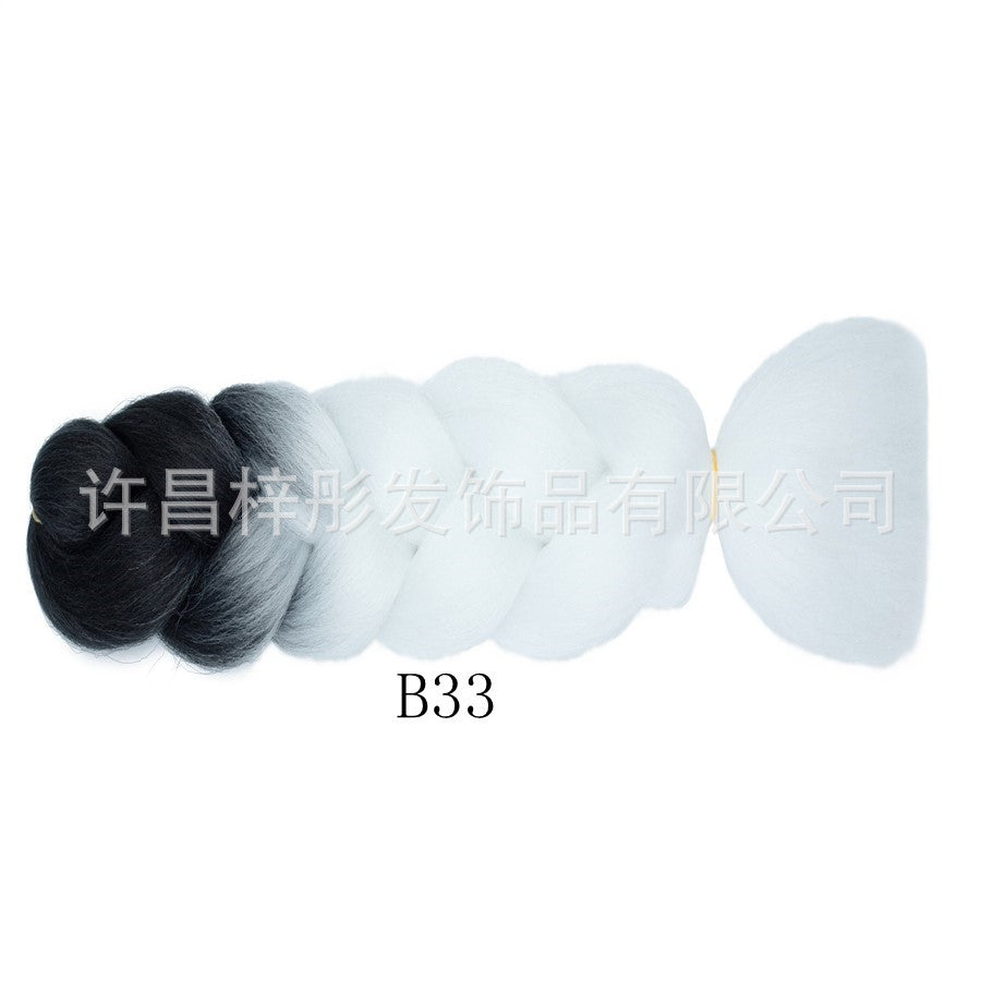 Gradient Ombre Jumbo Braids - Synthetic Big Braids for Box Braids & Protective Styles