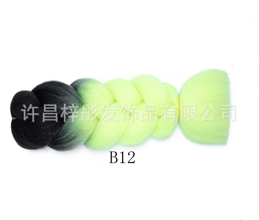 Gradient Ombre Jumbo Braids - Synthetic Big Braids for Box Braids & Protective Styles